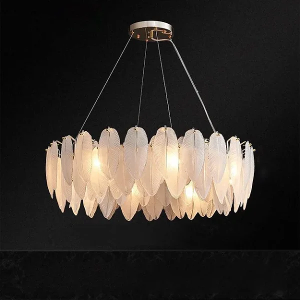 Modern Feather Glass ceiling Chandelier - Image 7
