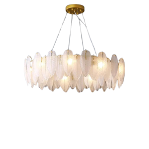 Modern Feather Glass ceiling Chandelier
