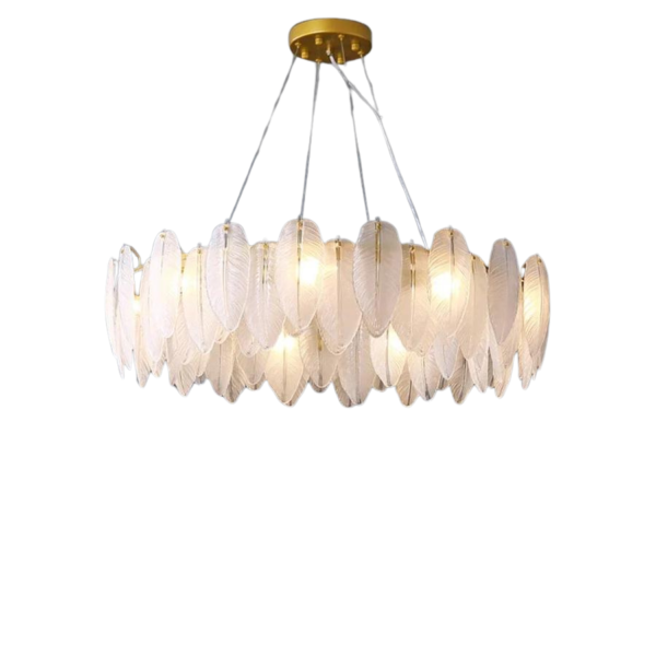 Modern Feather Glass ceiling Chandelier