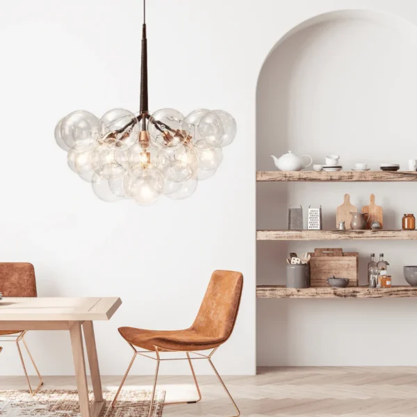 Nordic Glass bubble Chandelier - Image 5