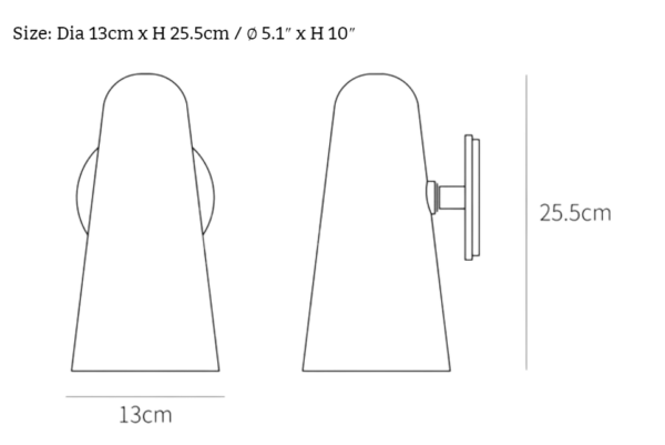 Conical Glass Wall Lamp - Image 8