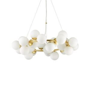 Round bubble ring chandelier