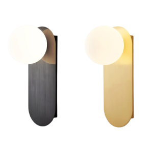 Flat Base Globe Sconce