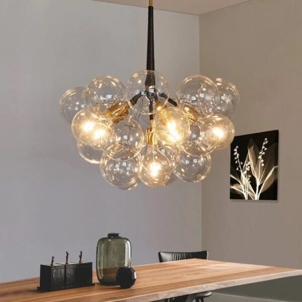 Nordic Glass bubble Chandelier - Image 4