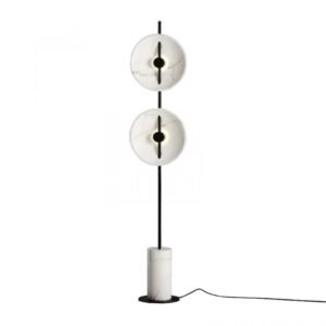 Crisanna Modern Dual Semicircle Floor Lamp