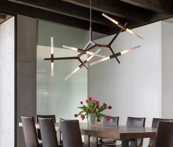 Retro industrial chandelier - Image 4