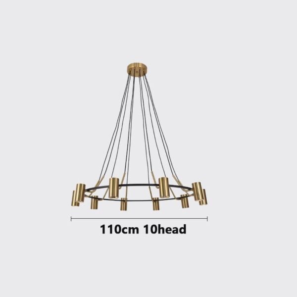 Bernard retro farmhouse chandelier - Image 3
