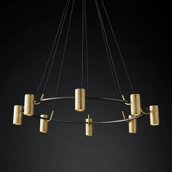 Bernard retro farmhouse chandelier - Image 2