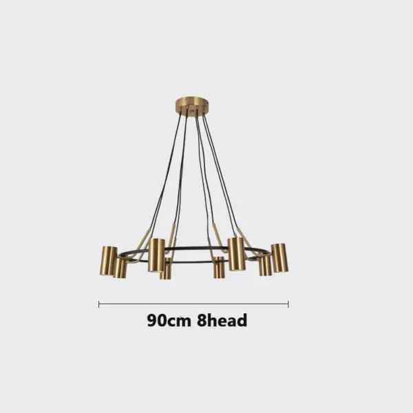 Bernard retro farmhouse chandelier - Image 5