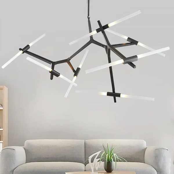 Retro industrial chandelier - Image 9