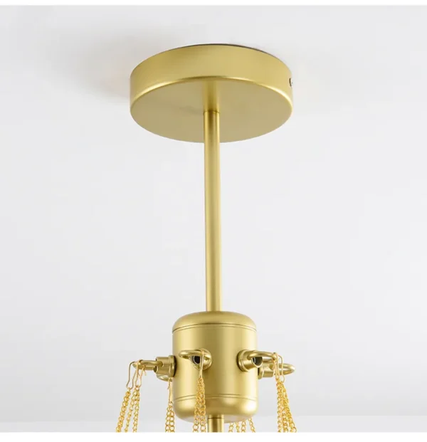 Nordic frosted glass chandelier - Image 7