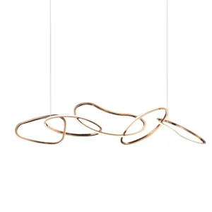 Creative stainles steel electroplated pentand light