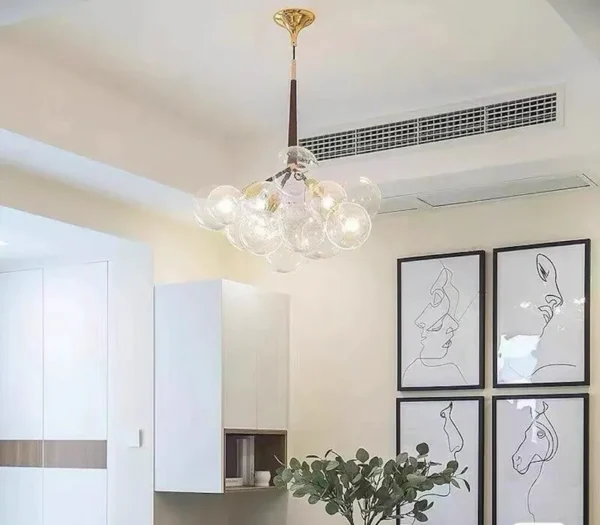 Nordic Glass bubble Chandelier - Image 3