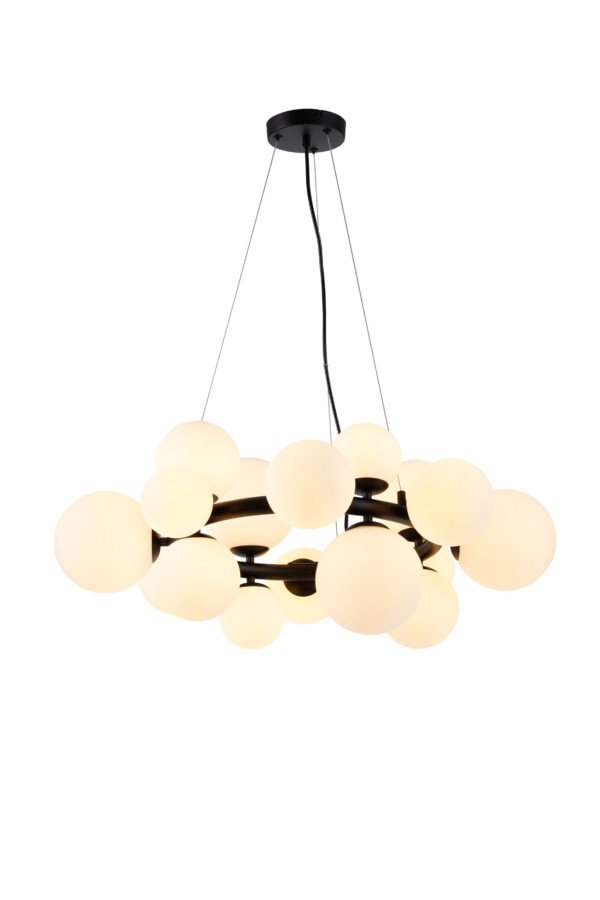 Round bubble ring chandelier - Image 3