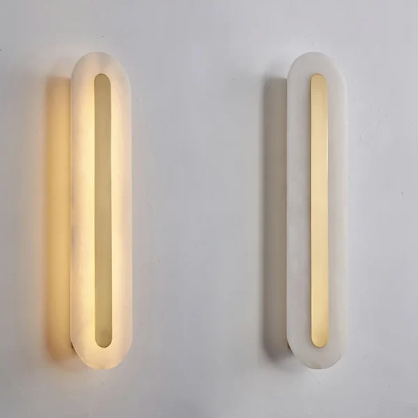 Alabaster Rounded Wall Light - Image 3