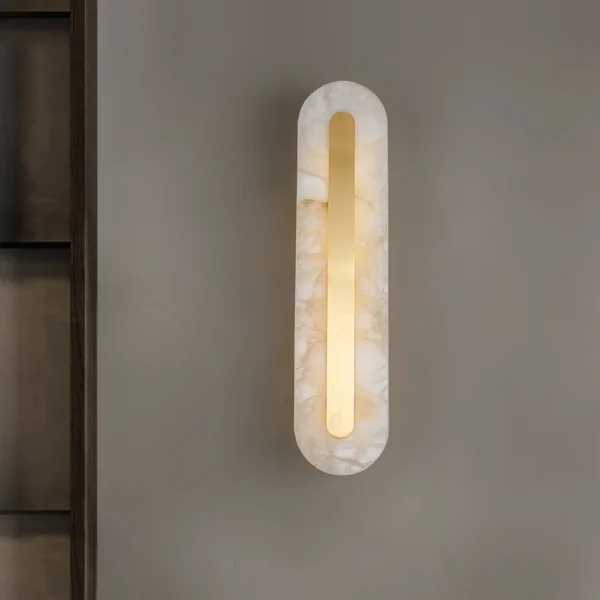 Alabaster Rounded Wall Light - Image 10