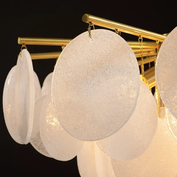 Victoria diamond frosted glass hanging lamp - Image 4