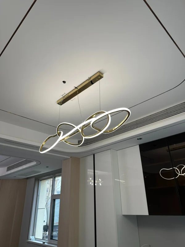 Creative stainles steel electroplated pentand light - Image 7