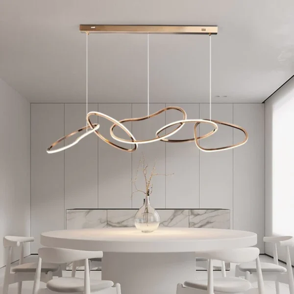 Creative stainles steel electroplated pentand light - Image 6