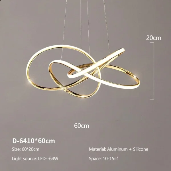 Walford swirl chandelier - Image 3