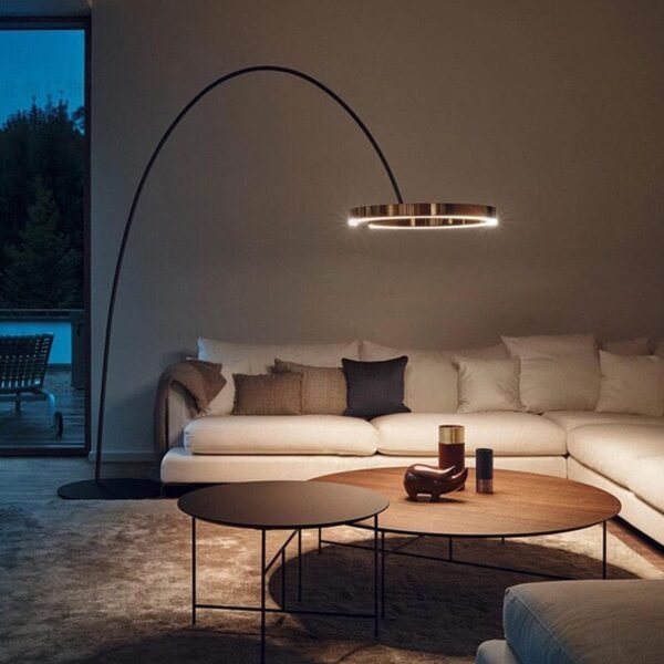 Nordic circular floor lamp - Image 4
