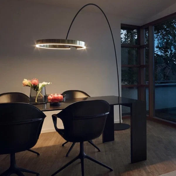 Nordic circular floor lamp - Image 6