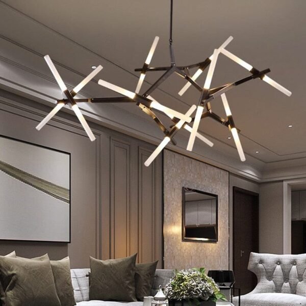 Retro industrial chandelier - Image 2