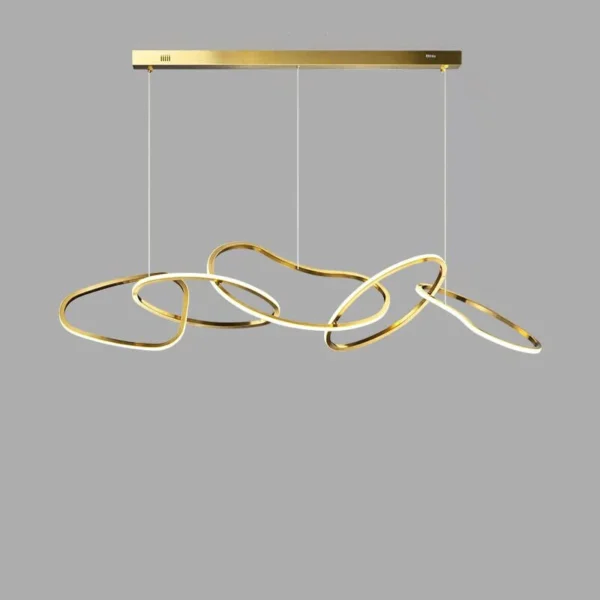 Creative stainles steel electroplated pentand light - Image 11