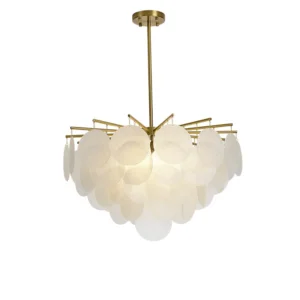 Victoria diamond frosted glass hanging lamp