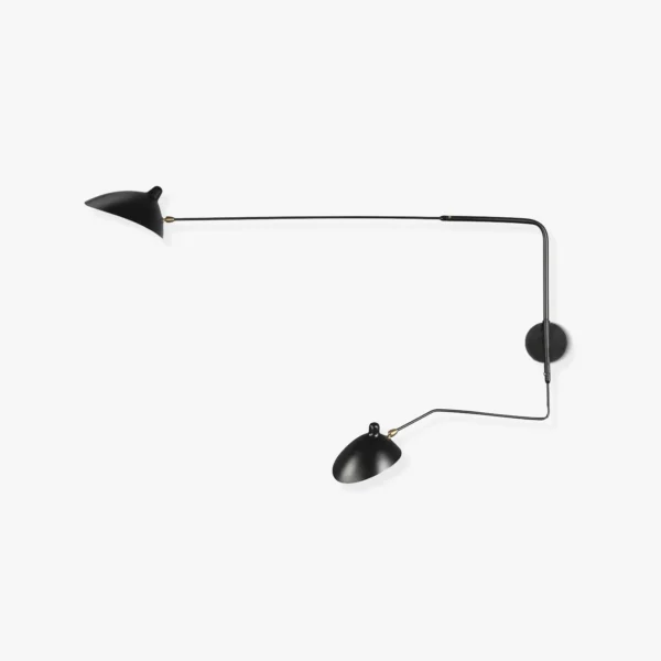 Serge Mouille Wall Sconce replica with 2 heads - Image 7
