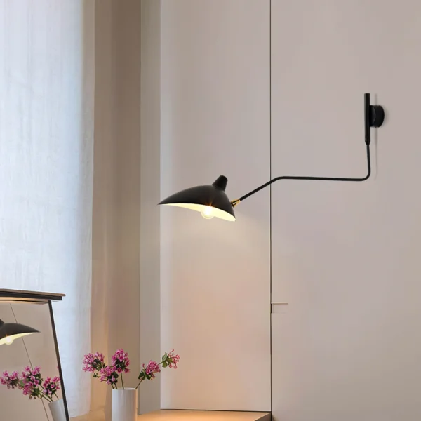 Serge Mouille Wall Sconce replica with 1 head - Image 4