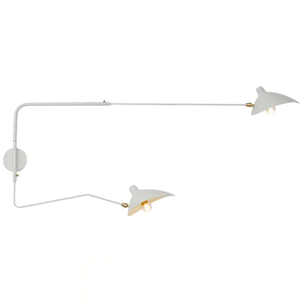 Serge Mouille Wall Sconce replica with 2 heads - Image 6