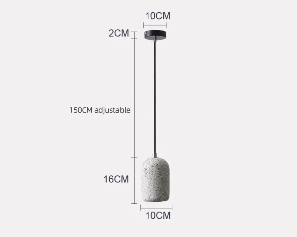 Nordic cement pendant - Image 6