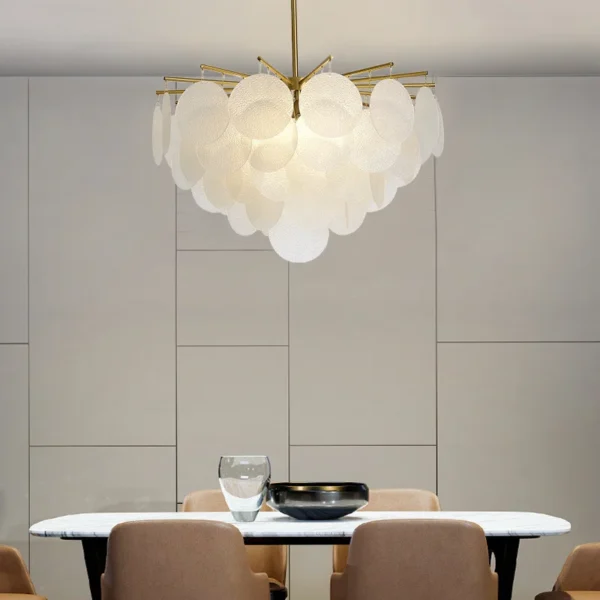 Victoria diamond frosted glass hanging lamp - Image 6