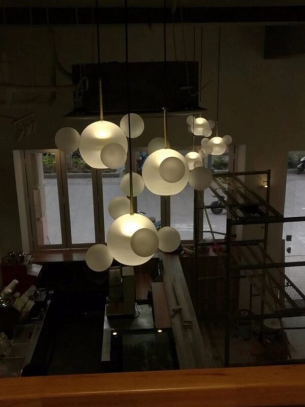 Soap bubble chandelier matt version - Image 11