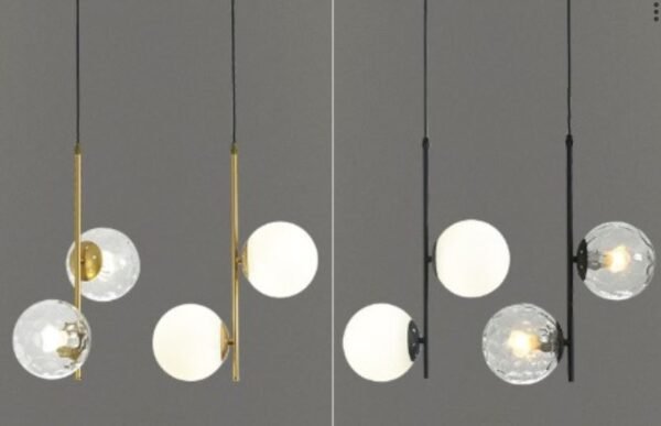 Nordic glass ball LED pendant - Image 7