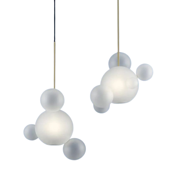Soap bubble chandelier matt version
