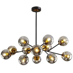 Modern smoky sputnik chandelier