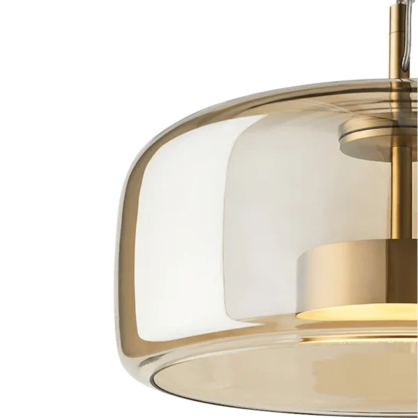 Luxury Cognac Glass Pendant Lights - Image 11