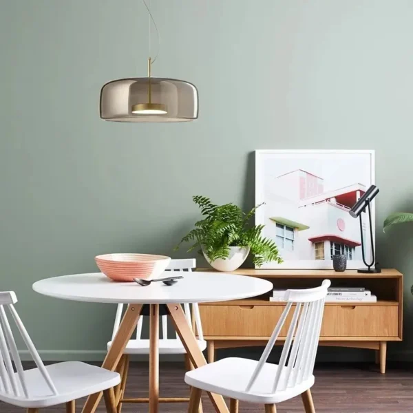 Luxury Cognac Glass Pendant Lights - Image 4