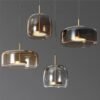 Luxury Cognac Glass Pendant Lights - Image 6